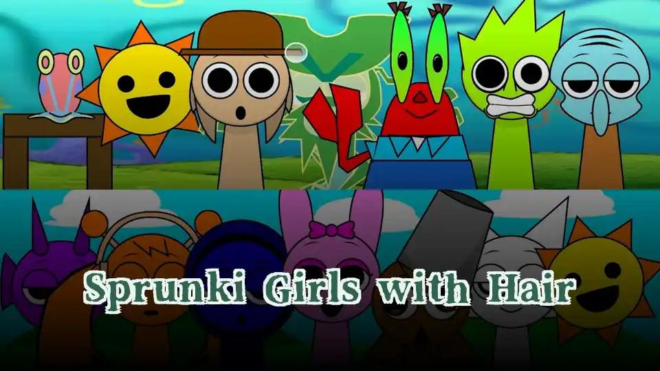 Sprunki Girls with Hair